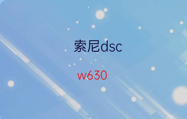 索尼dsc w630（索尼dsc w630）